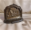 Stratford on Avon iron cast bookend in bronze