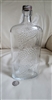 Owens Illinois clear glass wine bottle grapes