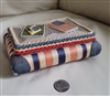 Handcrafted storage chest box needle wor fabric