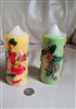 Vintage two Christmas Holidays Pillar candles