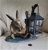 Bunny Rabbit cast metal tealight candle decor