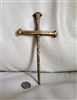 Railroad spikes nails handcrafted cross spiritual