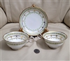 Teacups and saucers Cauldon England ornate design