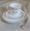 Lomonosov Russian porcelain teacup saucer plate