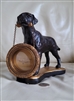 Black brown Labrador large picture frame