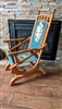 American Victorian era wooden platform rocker