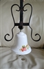 Handcrafted metal frame wall decor porcelain bell