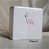 Rae Dunn Artisan Collection pink flamingo display