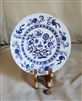 Vintage J&G Meakin English dessert plate, Blue Nordic ironstone, blue onion design.