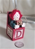 Raggedy Ann vintage wooden Christmas ornamet