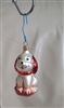 Collectible glass dog ornament Christmas decor