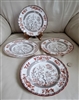 Indian Tree Copeland Spode salad plates set