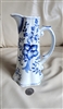 Andrea by Sadek white and blue porcelain pitcher