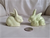 Rabbits porcelain salt and pepper shakers