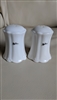 Oleg Cassini white porcelain elegant shakers