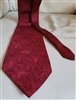 Bill Blass NEO burgundy red silk men tie