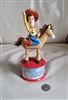 Woody and Bullseye 1999 McDonald's candy dispenser