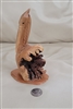 Handcrafted driftwood art Pelican sculpture