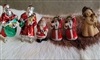 Collectible Christmas ornaments Santas and Angel