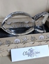 oleg cassini crystal gone fishing fish paperweight boxed oleg cassini crystal gone fishing fish paperweight boxed