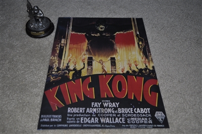 French movie poster KING KONG and NY statuette