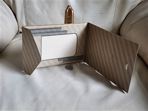 Vintage cardboard envelope frame