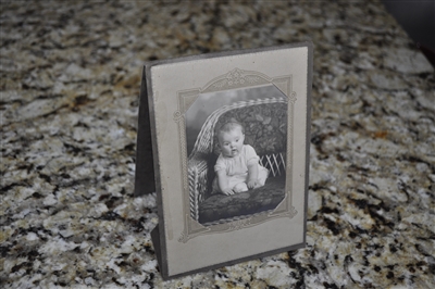 Vintage, framed, baby photo 1940s
