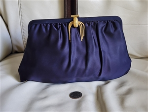 Garay black/navy evening clutch elegant design