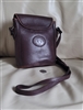 Michael Green thick brown leather shoulder bag