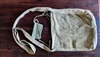 Olive Green and white large canvas shoulder bag