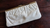 HL USA off white evening clutch large