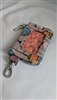 FOSSIL key-per in birdcage decoration wristlet