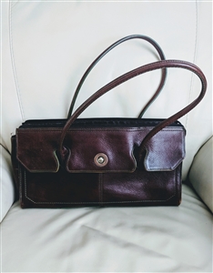 Wilsons Italian brown leather shoulder bag purse