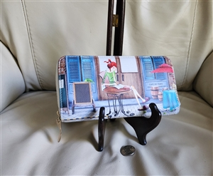 Cafe de Paris carry on multi compartment wallet