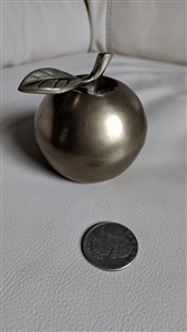 Beautiful vintage brass APPLE bell decor