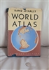 Hardcover book 1942 Rand McNally World Atlas gift