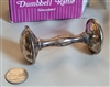 Silver plated baby Dumbbell Rattle decor