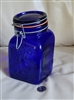 Deep purple cobalt blue Italian jar wire closure