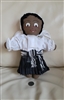 Vintage African American cloth stuffed doll