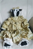 Handcrafted 22 inch tall Cow Betsy stuffed doll