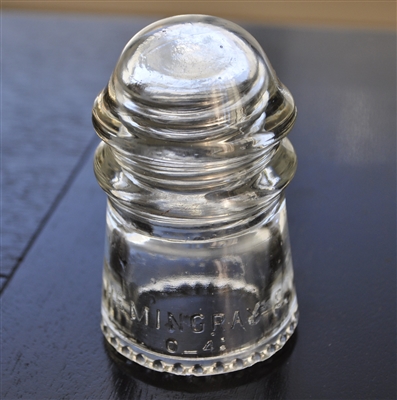 Hemingrey-9 clear glass insulator style 4