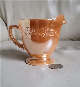 Anchor Hocking Fire King creamer lustre  design