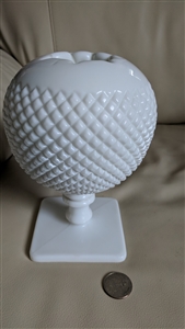 Hobnail milk glass Ivy vase by Westmoreland