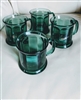 Emerald green glass mugs with NIKE emblem