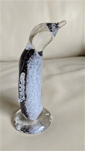 Elegant penguin paperweight in multi color design