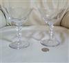 Thumbprints pedestal Martini glasses set of 2