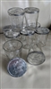 Clear glass BALL JELLY GLASSES jars with metal lid