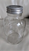 Duraglas clear glass jar metal lid half gallon