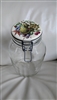 Carlton clear glass jar 3L with porcelain lid wire