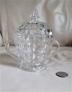 Jeanette Sugar bowl with lid Windsor clear